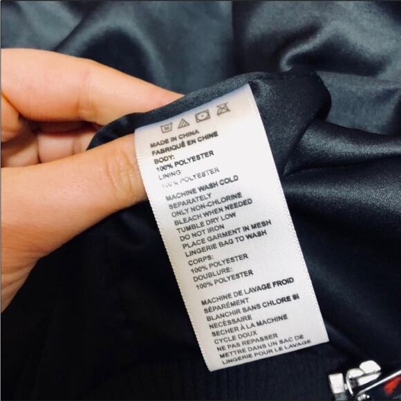 UO Urban Outfitters Black Bronze Gold Matte Lex Sequin Satin Bomber Jacket M - Picture 8 of 9